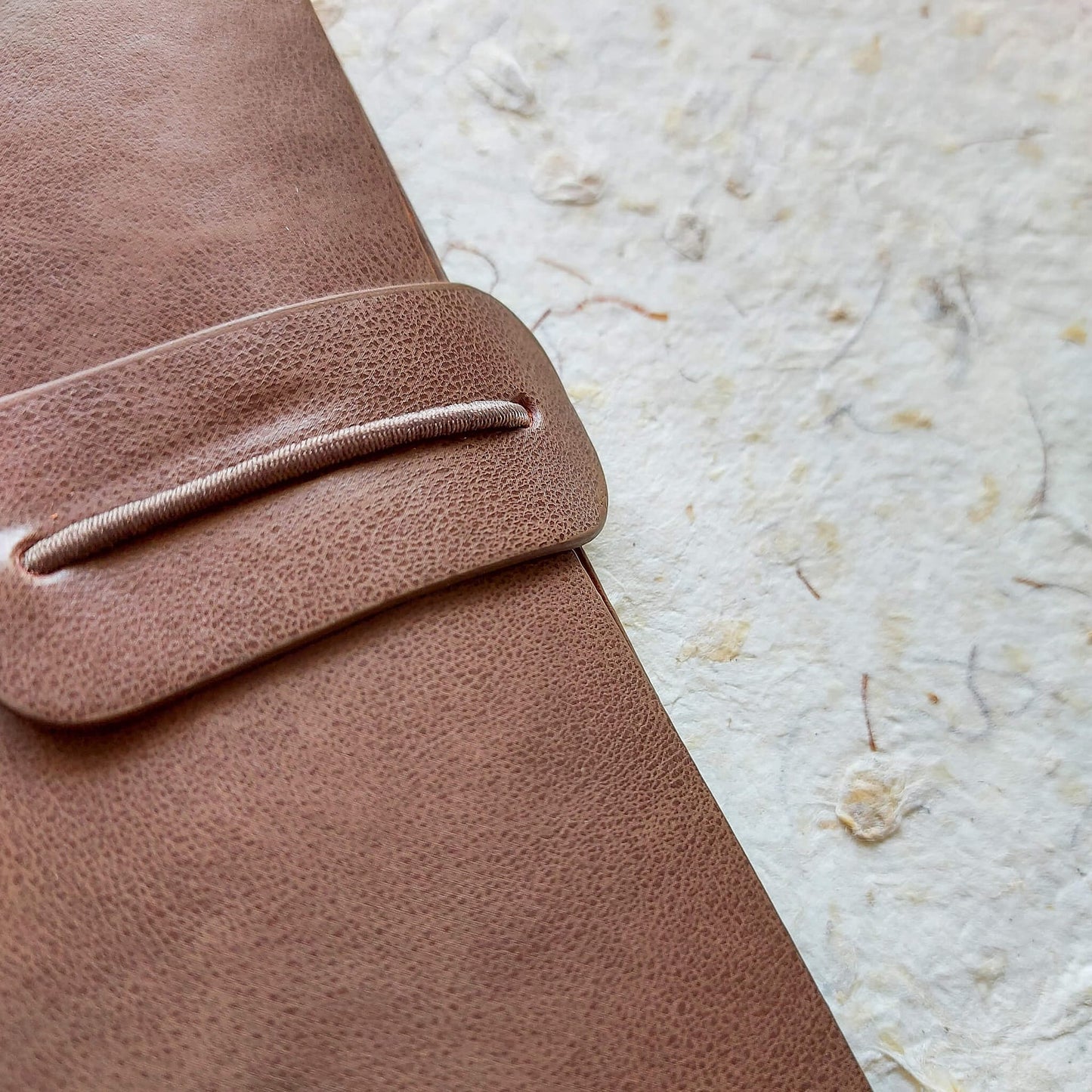 Brown dotted travelers journal