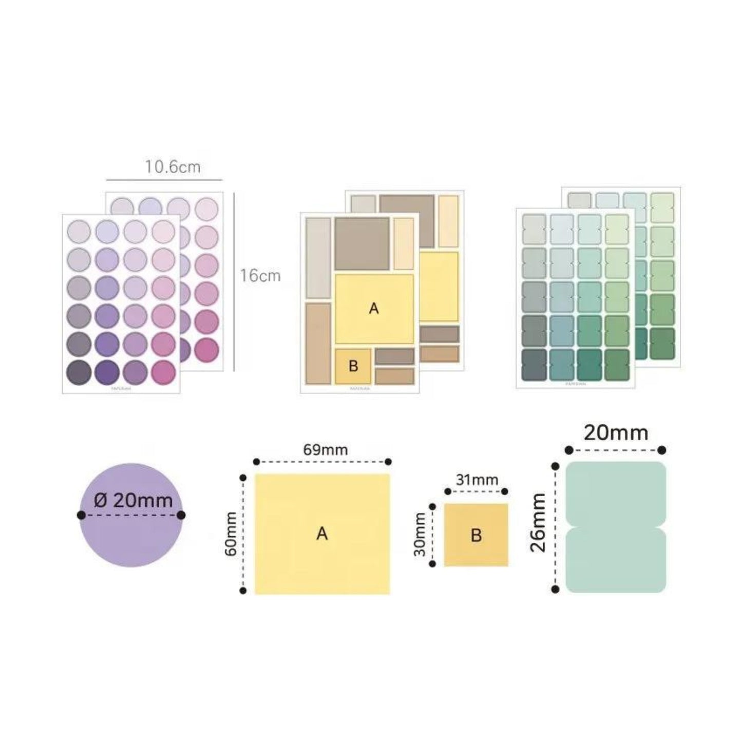 The Sun Linen A5 dotted journal