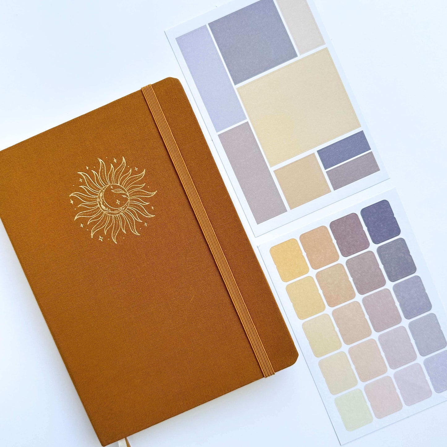 The Sun Linen A5 dotted journal