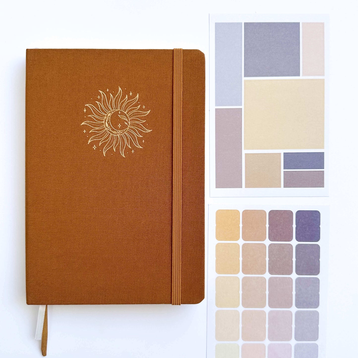 The Sun Linen A5 dotted journal