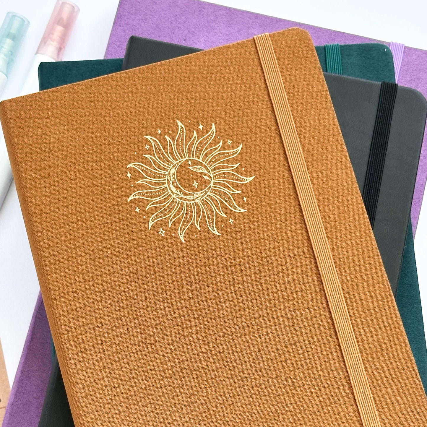 The Sun Linen A5 dotted journal