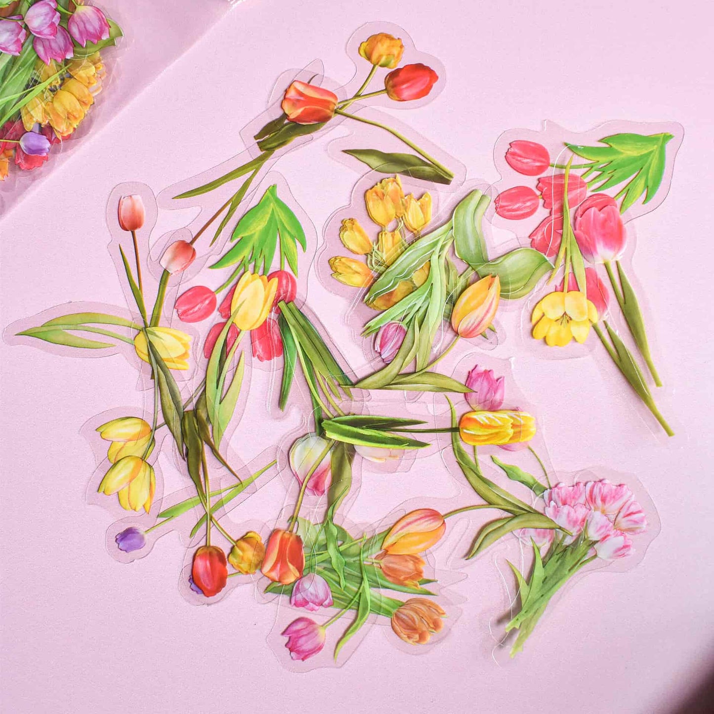 Sticker pack (40 pcs) - Pretty tulips