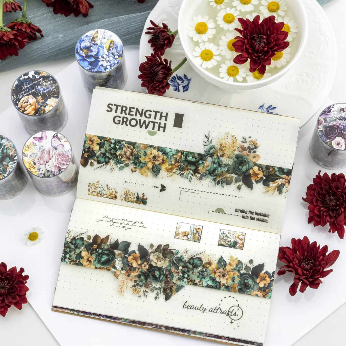 Botanical floral - PET tape roll