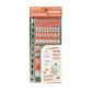Numbers, Letters and Round, square Shapes sticker set