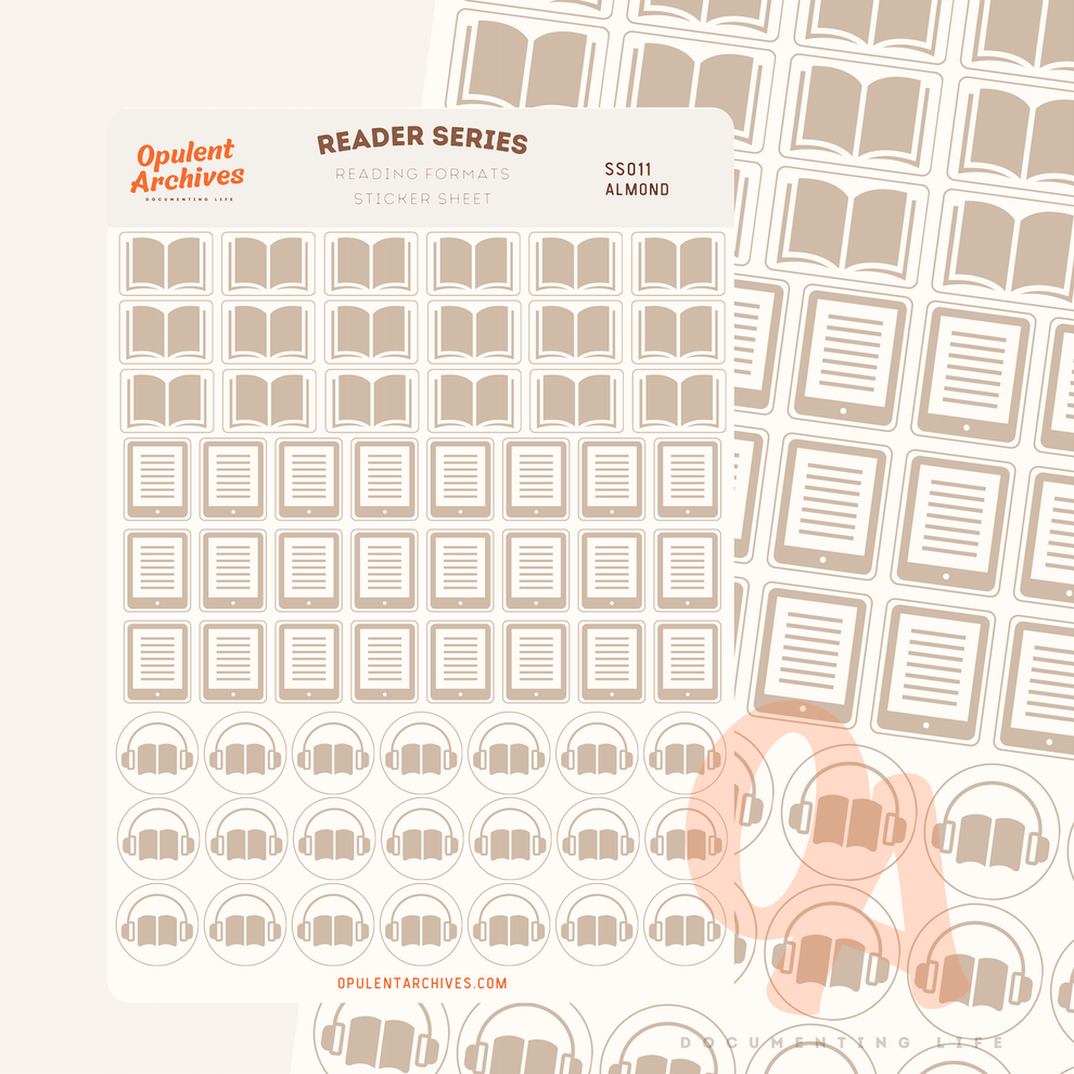 Reader Series Formats Sticker Sheets - Opulent Archives – Bubblegumfringe