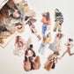 Girls sticker pack - Soft colours