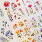 Wildflower botanical PET sticker sheets