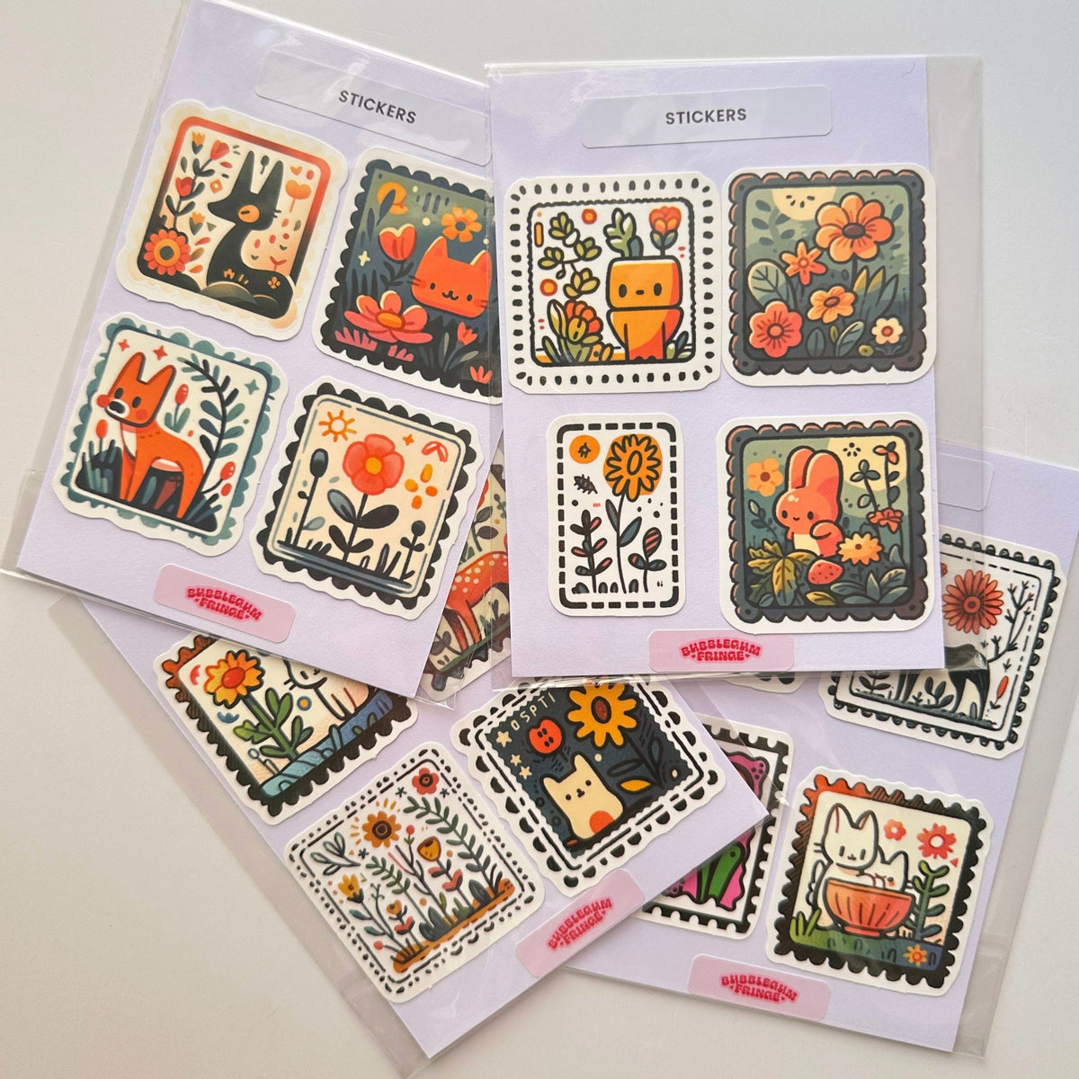 Groovy woodland & florals sticker pack