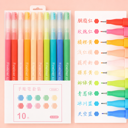 Fineliner pen set - Various colours