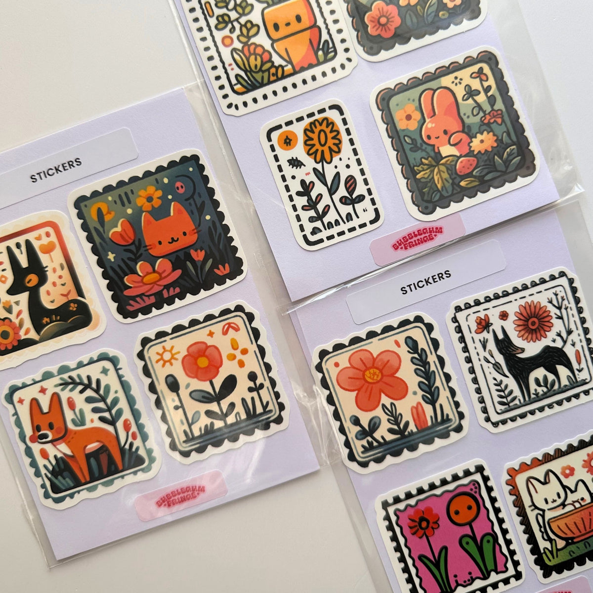 Groovy woodland & florals sticker pack