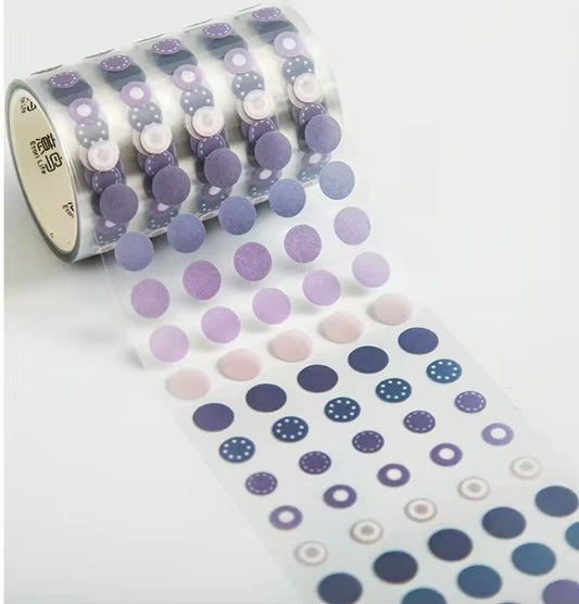 Washi dot sticker roll - Purple