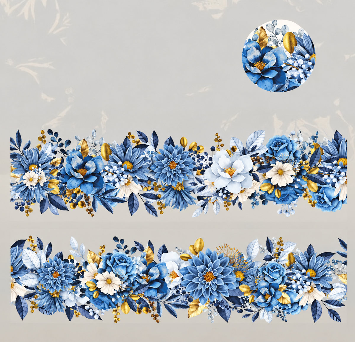 Bunches of floral - PET tape roll