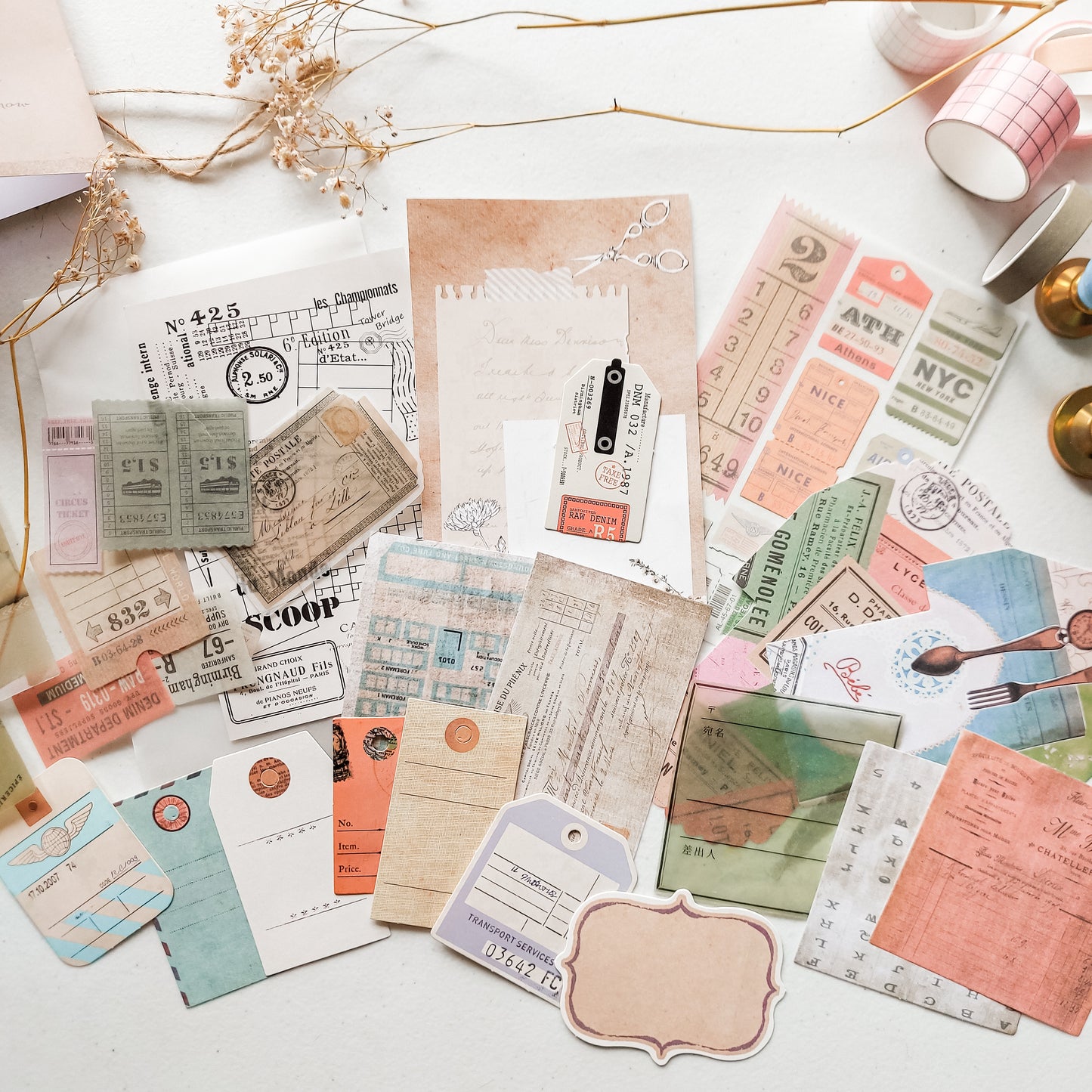 Ephemera bundle - Paper collection hall- 27pcs