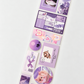Romanticise life sticker tape roll - Purple