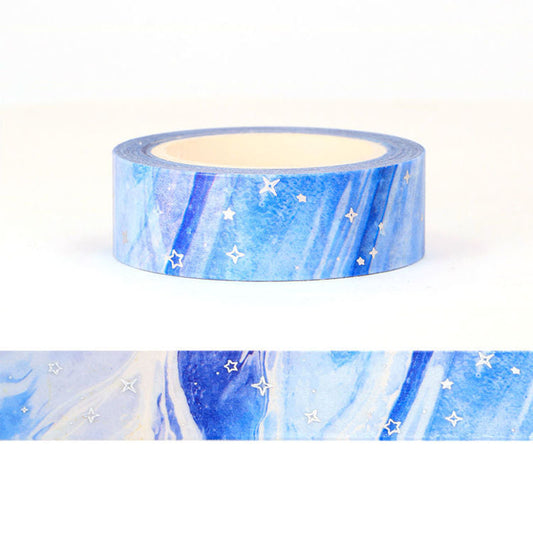 Blue galaxy washi tape