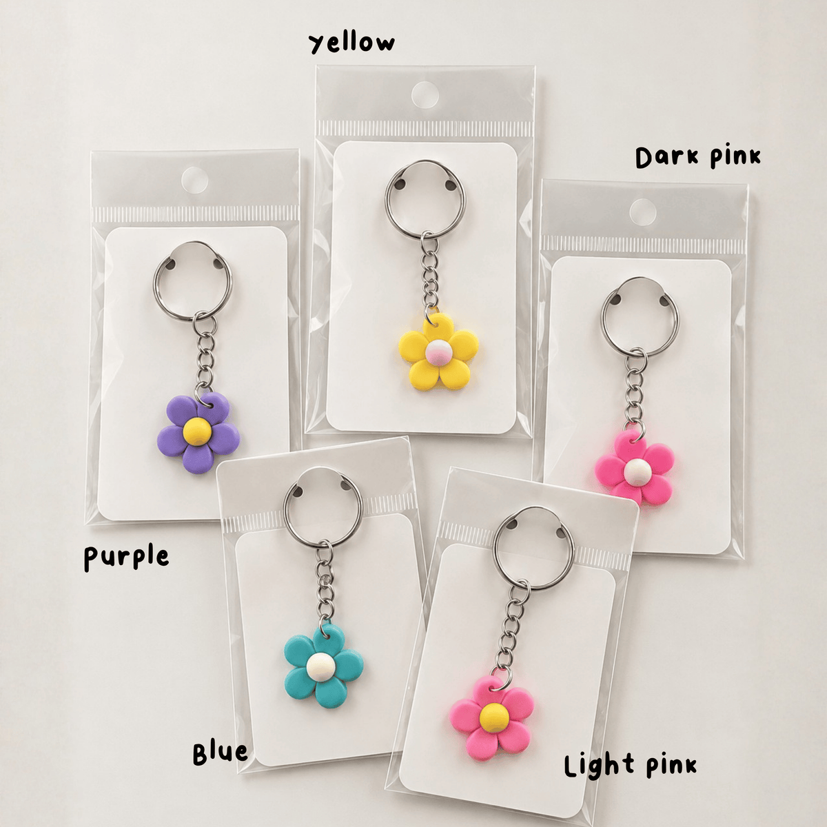 Daisy silicone keyring
