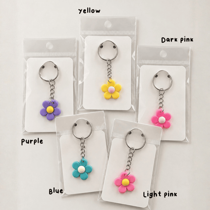 Daisy silicone keyring
