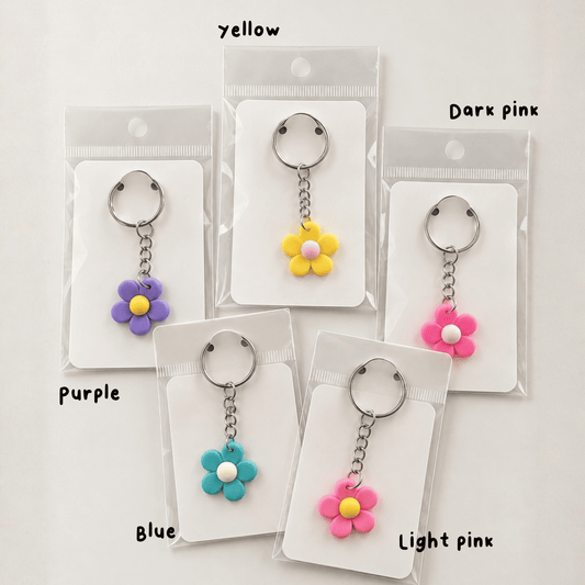 Daisy silicone keyring