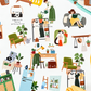 Cozy homebody deco sticker pack