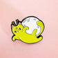 Kat the alien cat enamel pin