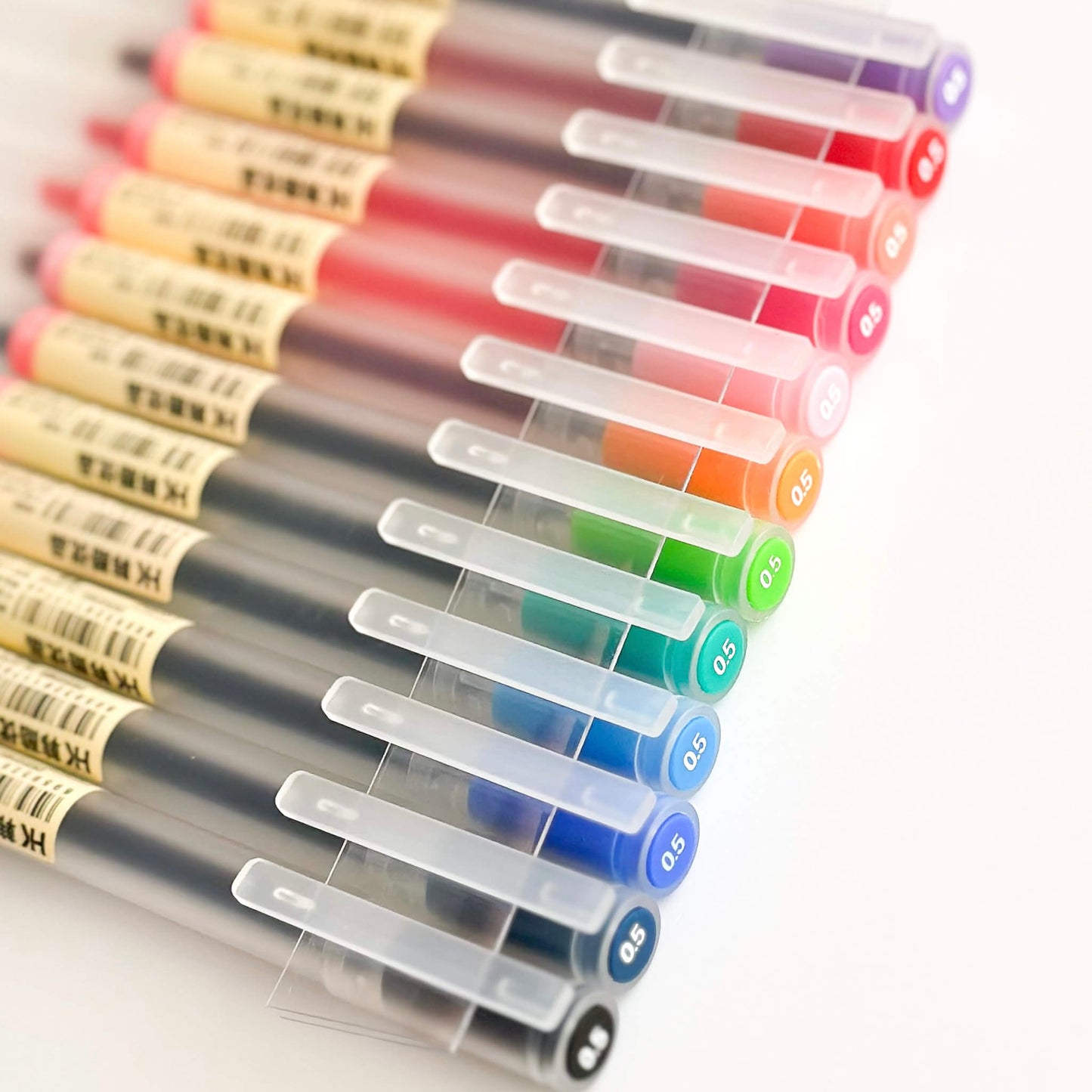 Matte barrel 12 color - 0.5mm gel pen set