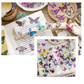 Blue butterflies PET sticker pack - 40pcs