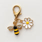 Bee & daisy charm