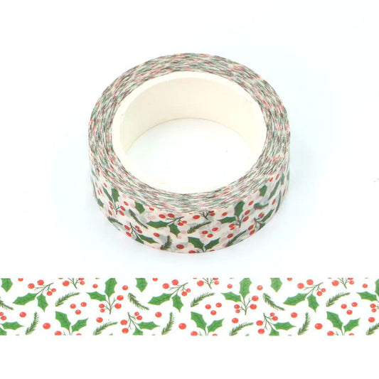 Christmas leaves washi tape - 10m