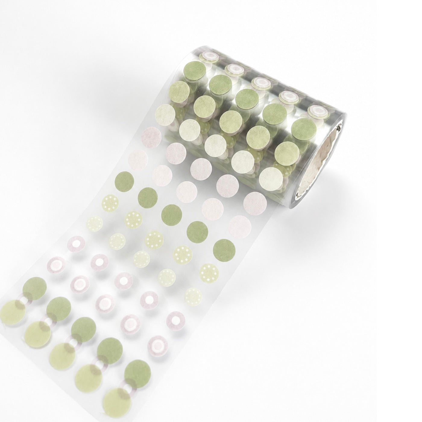 Washi dot sticker roll - Green hues