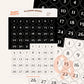 Dates/Numbers Sticker Sheets - Opulent Archives
