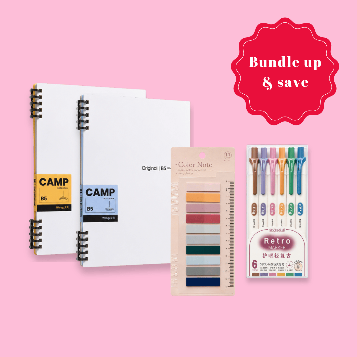 Bubblegumfringe Stationery Bundle -  College essentials