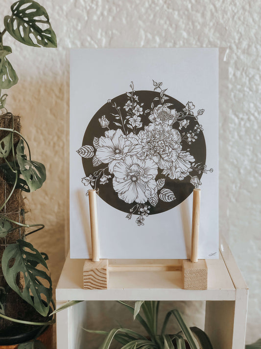 Flower void art print - Damaged stock