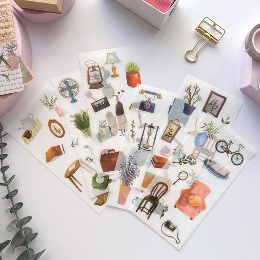 Home decor washi sticker set