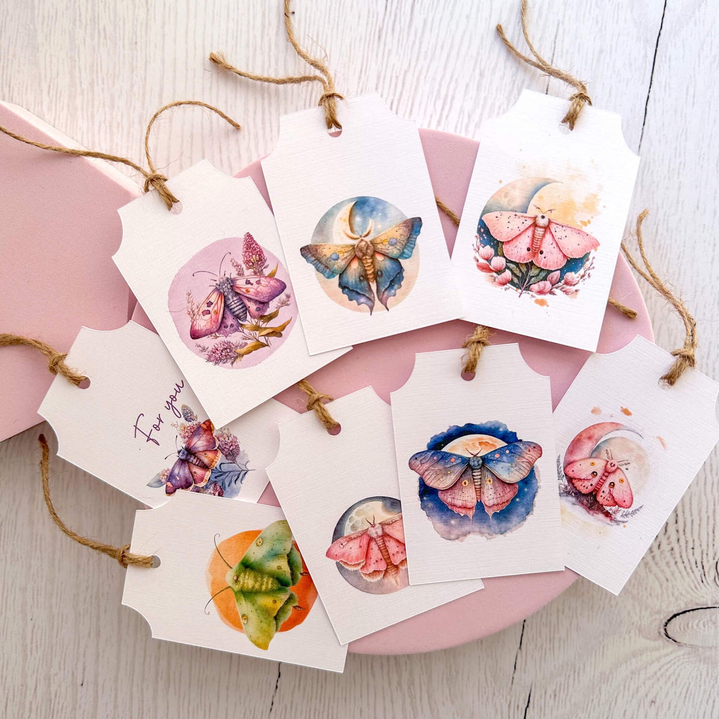 Gift tags - Moths