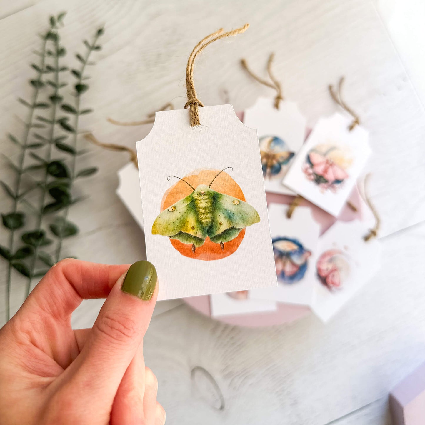 Gift tags - Moths
