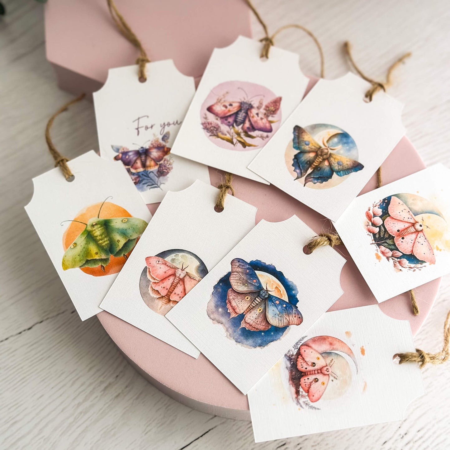 Gift tags - Moths