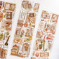Gold foil PET fussy cut sticker pack - Books & letters