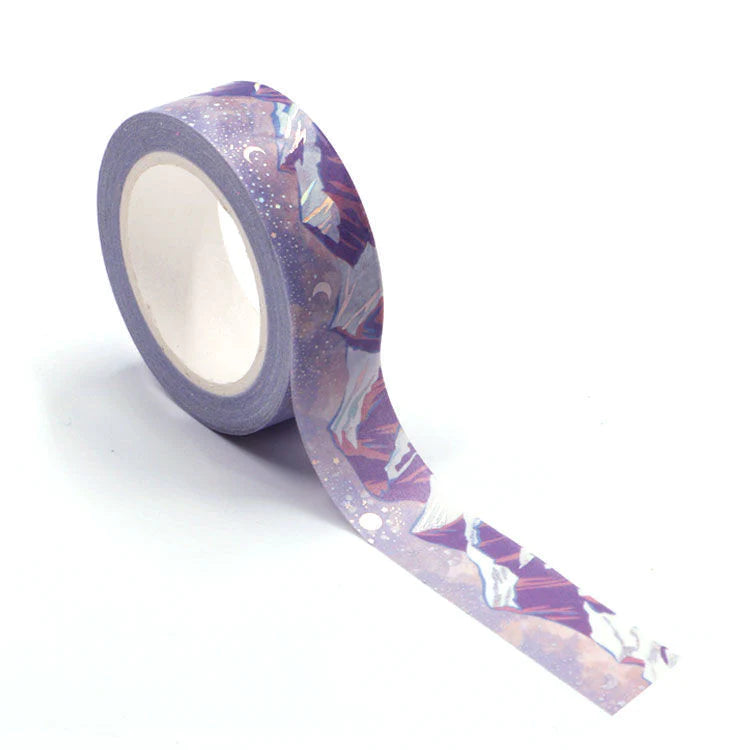 Purple snow mountain washi tape