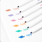 Retractable Highlighter set - 6pcs