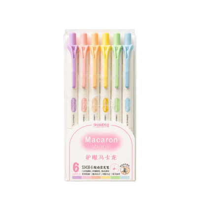 Retractable Highlighter set - 6pcs