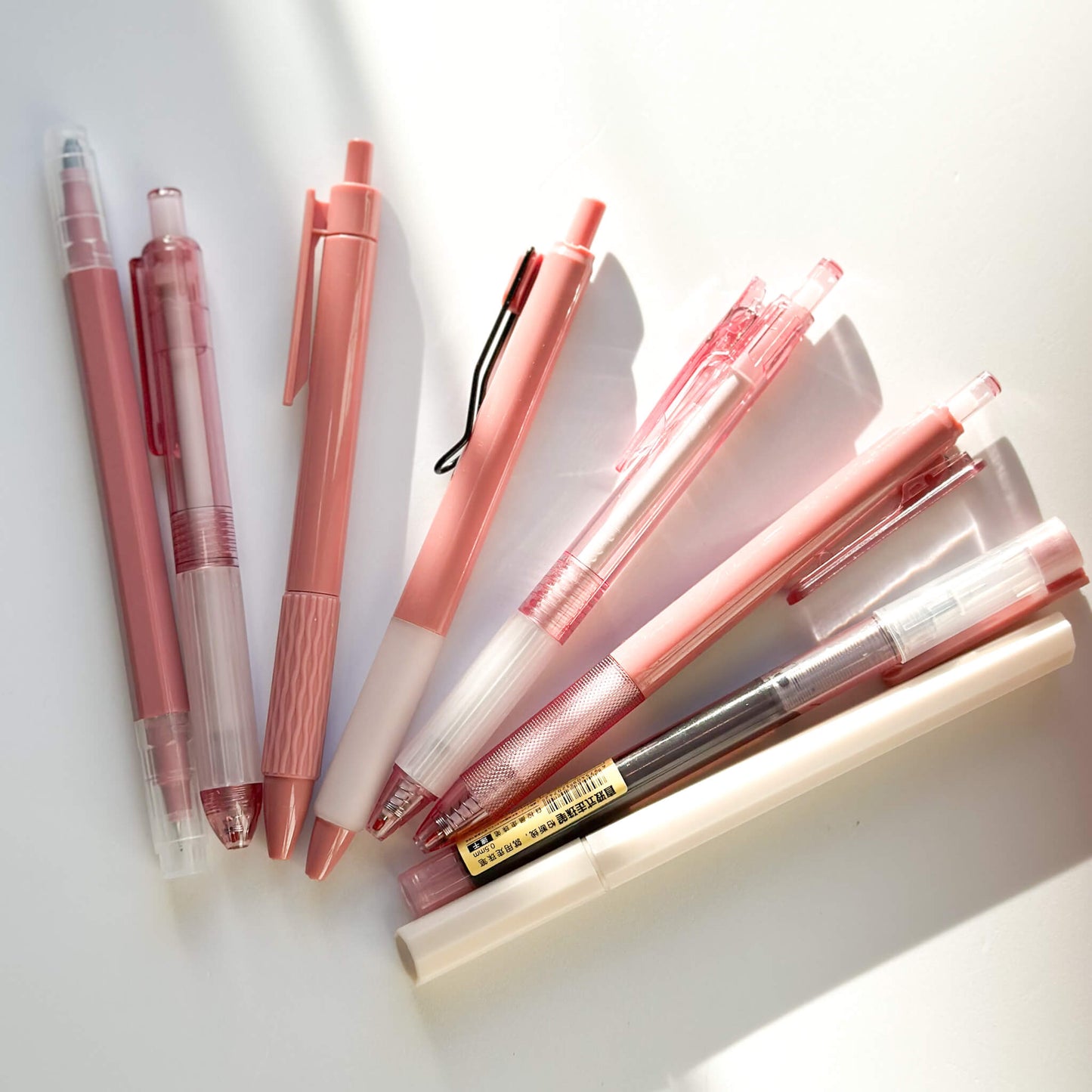 Retractable pen writing set - Berry