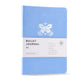 The Aurora Wings A5 Dotted Bullet Journal - PU leather with holographic edges