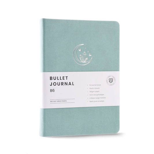 The Moonstone B6 Dotted Bullet Journal - PU leather cover