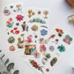 Succulents washi sticker set