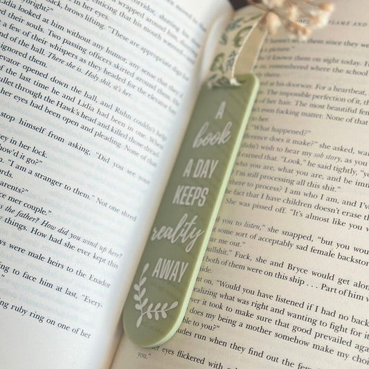 Acrylic Bookmark - Reality Away - Opulent Archives