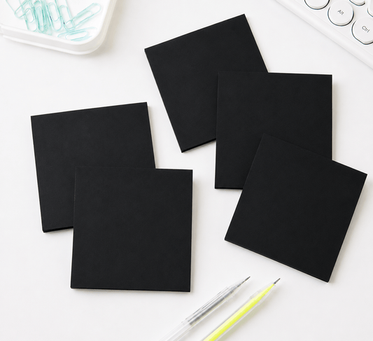 Black sticky notes - Square