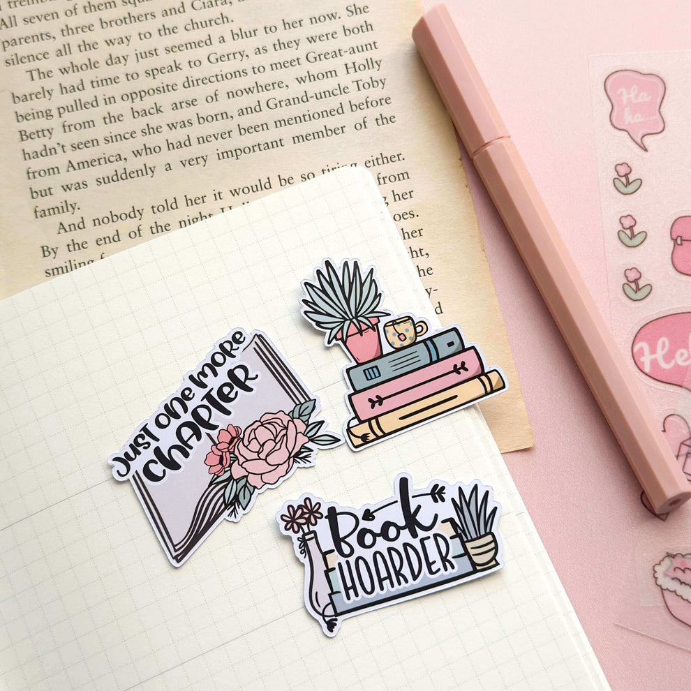 Bookish Sticker Designs Bookish sticker pack - style 1 – Bubblegumfringe