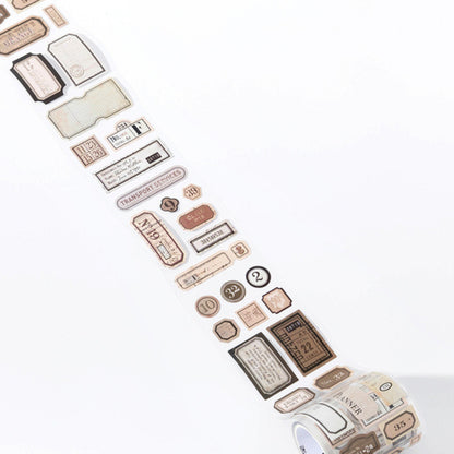 PET strip sticker tape - various labels