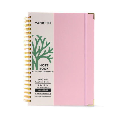 Hardcover A4 Spiral Notebook with PU leather cover - Various colours