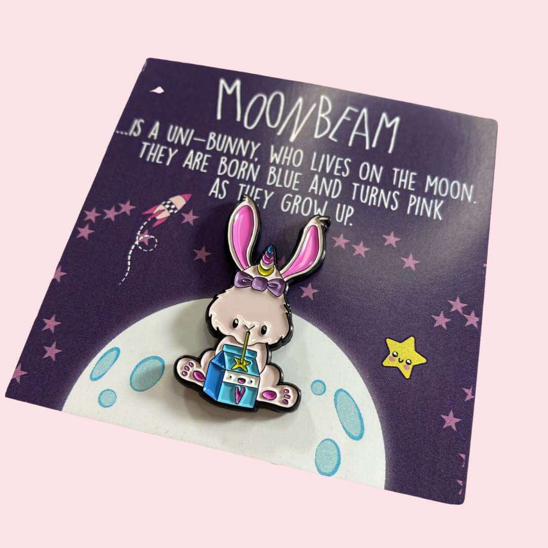 Moonbeam enamel pin